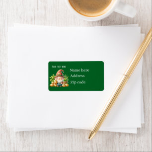 Cool gnome potato farmer customisable label