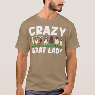 Cool Goat Design For Women Mom Domestic Goat Farm T-Shirt