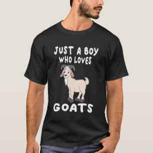Cool Goat For Boys Kids Goat Farmer Farming 3 T-Shirt