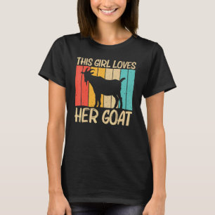 Cool Goat For Girls Women Goat Farmer Farming T-Shirt
