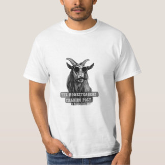 Cool Goat with Sunglasses and Handlebar Moustache T-Shirt
