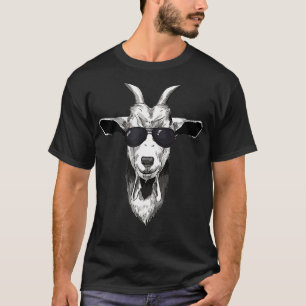 Cool Goat with sunglasses funny Goat with aviator  T-Shirt
