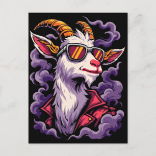 Cool Goat with Sunglasses T-Shirt – Funny Chill An Holiday Postcard