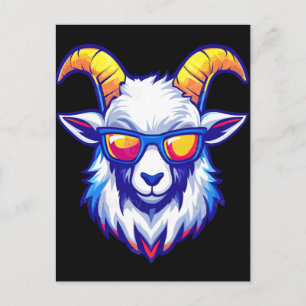 Cool Goat with Sunglasses T-Shirt – Funny Chill An Postcard