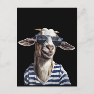 Cool Goat with Sunglasses T-Shirt – Funny Chill An Postcard