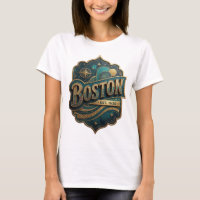 Cool Gold BOSTON EST 1630 Wearable Art
