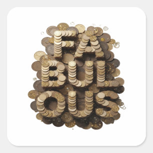 Cool Gold FABULOUS Sticker Art