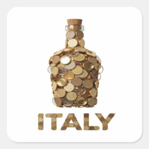 Cool Gold ITALY Sticker Graphic