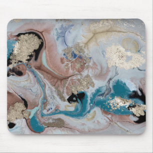 Cool Gold Marble Texture Mouse Mat