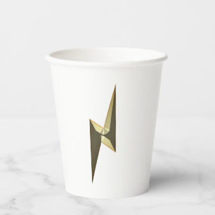 Cool gold thunder lightning rad party paper cups