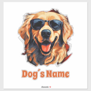 Cool Golden Retriever With Sunglasses