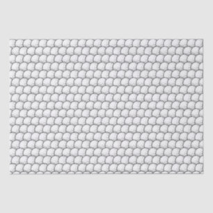 Cool golf ball sports tiled pattern tissue paper