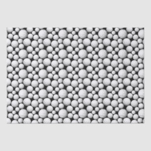 Cool golf ball tiled sports pattern tissue paper