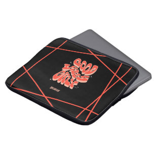 Cool Good vibes only Customisable Laptop Sleeve