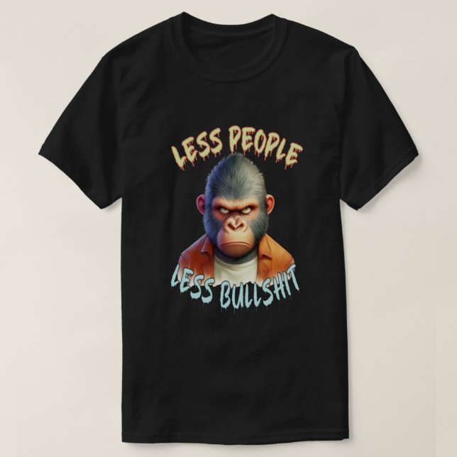 cool gorilla,crazy animals T-Shirt (Design Front)