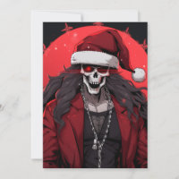 Cool Goth Punk Skull Anime Santa Demon