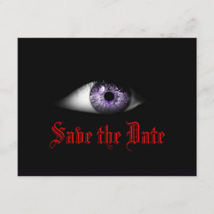 Cool Gothic Wedding Save the Date Goth Bride Dark
