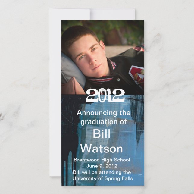 Cool Graduation Announcement (Front)
