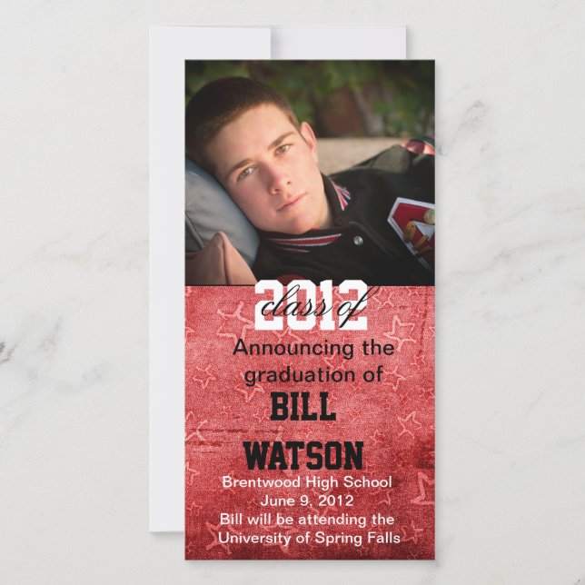 Cool Graduation Announcement (Front)