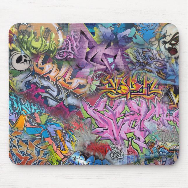 Cool Graffiti Street Art Abstract Mouse Mat (Front)