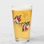 Cool Graffiti Torn Effect Photos Monogrammed Beer Glass<br><div class="desc">Create your own custom, personalised, elegant calligraphy typography script font monogrammed, modern cool chic stylish fun classy, unique torn photo / graffiti effect 4 photo collage memories beer cocktail lager ale stout pint glass. To customise, simply type your name / family name / bride & groom name / couple names...</div>