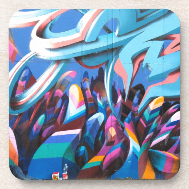 Cool Graffiti Wall Coaster (Front)