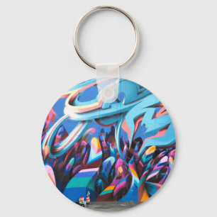 Cool Graffiti Wall Key Ring