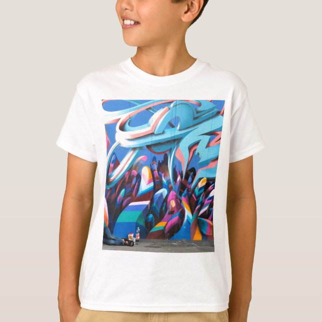 Cool Graffiti Wall T-Shirt (Front)