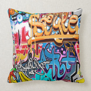 Word Art Decorative & Throw Cushions La Pop Art Word Art Throw Pillow Cover