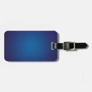 Cool Grainy Deep Blue Vignette Luggage Tag