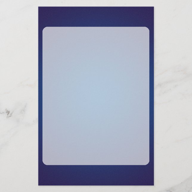 Cool Grainy Deep Blue Vignette Stationery (Front)
