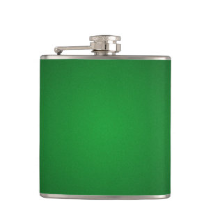 Cool Grainy Green-Black Vignette Hip Flask