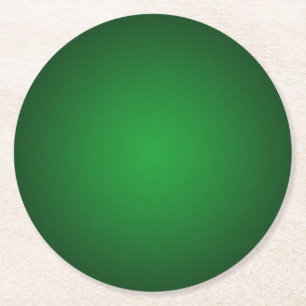 Cool Grainy Green-Black Vignette Round Paper Coaster