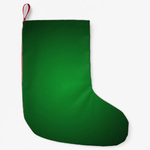 Cool Grainy Green-Black Vignette Small Christmas Stocking