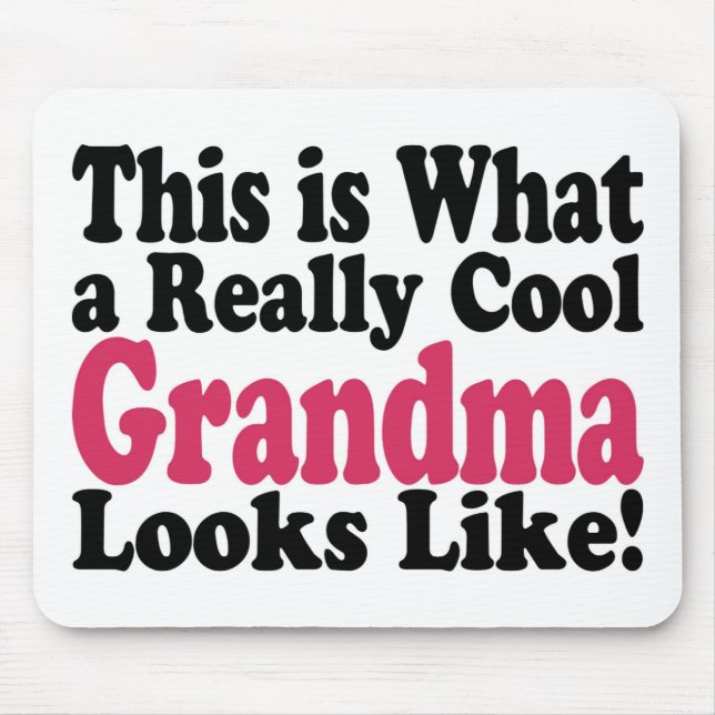 Cool Grandma Mouse Mat (Front)