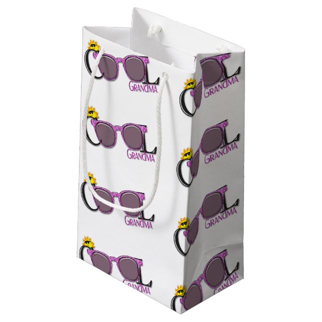Cool Grandma sunglasses Small Gift Bag (Back Angled)