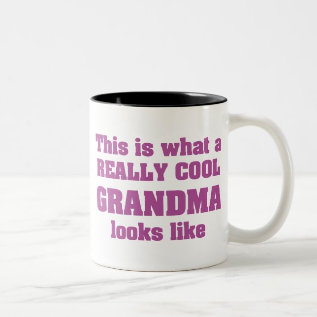 Cool Grandma Two-Tone Coffee Mug (Right)