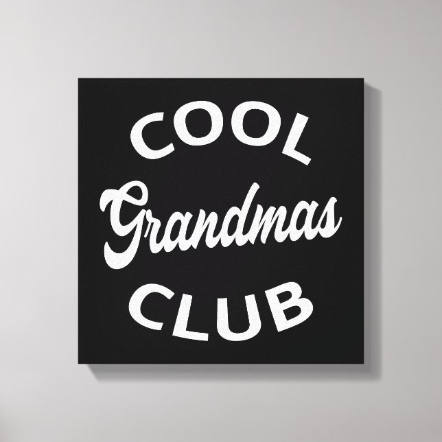 Cool Grandmas Club I Canvas Print (Front)
