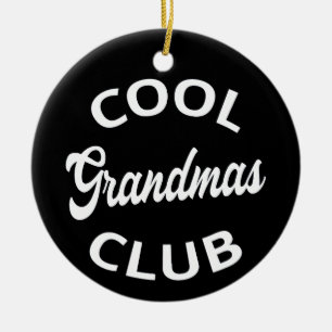 Cool Grandmas Club I Ceramic Tree Decoration