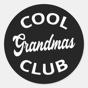 Cool Grandmas Club I Classic Round Sticker