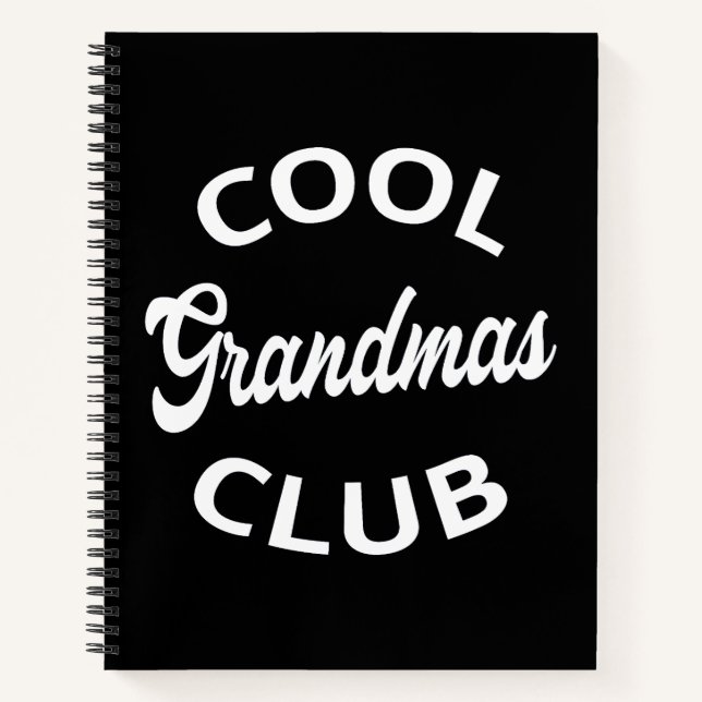 Cool Grandmas Club I Notebook (Front)