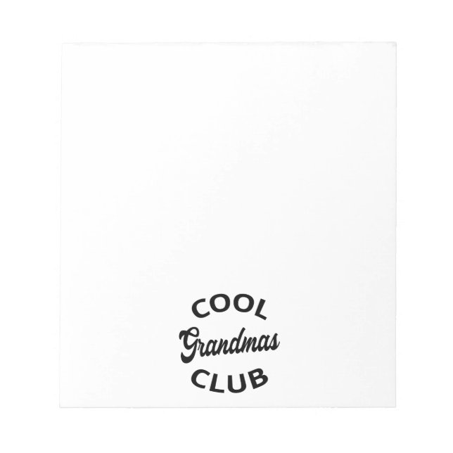 Cool Grandmas Club I Notepad (Front)