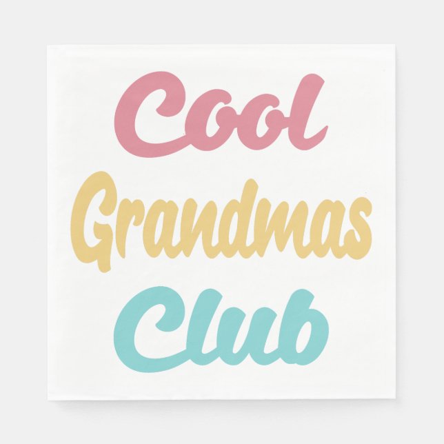 Cool Grandmas Club II Napkin (Front)
