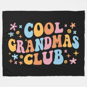 Cool Grandmas Club III Fleece Blanket