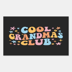 Cool Grandmas Club III Rectangular Sticker