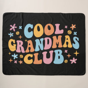 Cool Grandmas Club III Sherpa Blanket