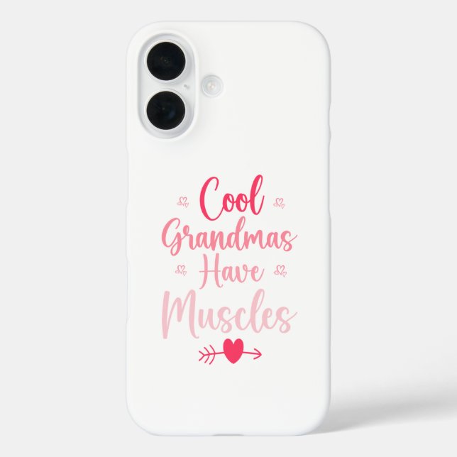 Cool Grandmas Have Muscles Case-Mate iPhone Case (Back)