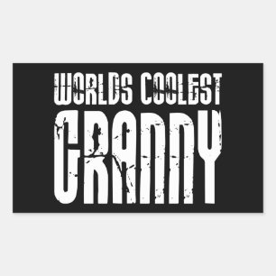 Cool Grandmothers Grannies : Worlds Coolest Granny Rectangular Sticker