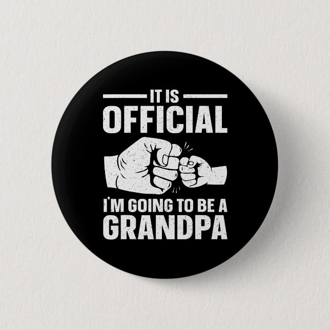 Cool Grandpa Art For Men Fathers Day Grandparent G 6 Cm Round Badge (Front)