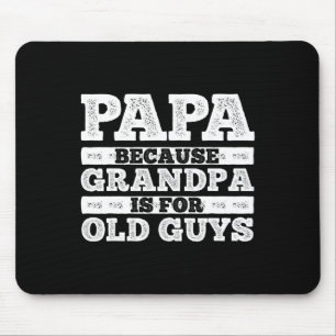 Cool Grandpa Art For Men Grandfather Papa Parent F Mouse Mat